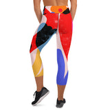 FLOWERS CORAZON Yoga Capri Leggings