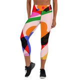 FLOWERS CORAZON Yoga Capri Leggings