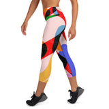 FLOWERS CORAZON Yoga Capri Leggings