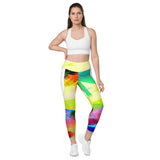 ABSTRACTO COLORS LEGGINGS WITH POCKETS
