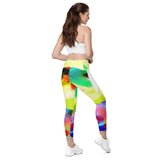 ABSTRACTO COLORS LEGGINGS WITH POCKETS
