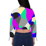 ABSTRACTO COLORS WOMEN CHIFFON CROPPED JACKET
