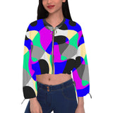 ABSTRACTO COLORS WOMEN CHIFFON CROPPED JACKET