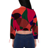 ABSTRACTO COLORS WOMEN CHIFFON CROPPED JACKET