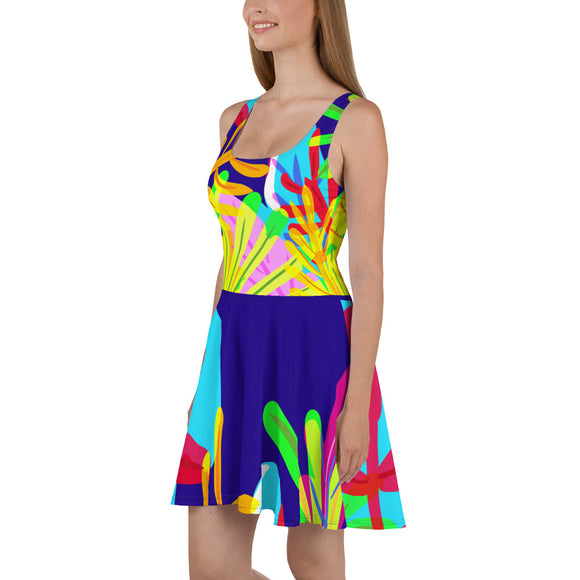 NATURE AND COLORES SKATER DRESS