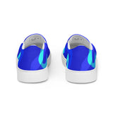 MUCHO BLUE MEN'S SLIP-ON CANVAS SHOES